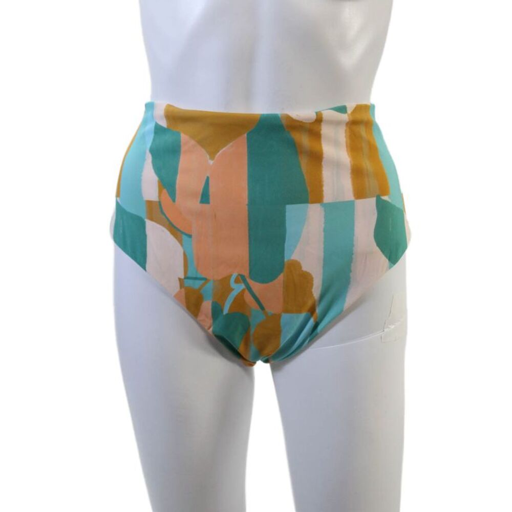 Nomads Womens Playa Bikini Bottoms - Expressivo Print And Peach Size 5XL